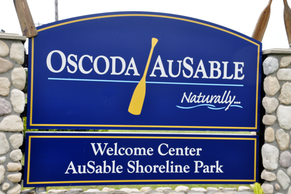 sign: Oscoda Ausable Shoreline Park