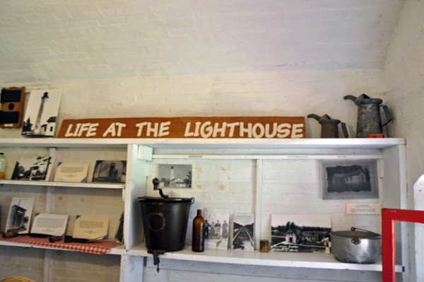 inside the Sturgeon Point Lighthouse Museum