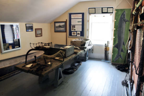 inside the Sturgeon Point Lighthouse Museum