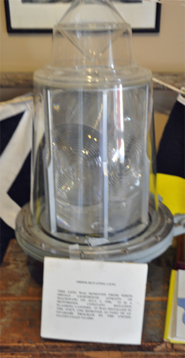 This lens was removed from White Shoals Lighthouse