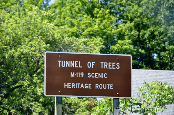 Tunnel of Trees sign M-119 scenic Heritage Route