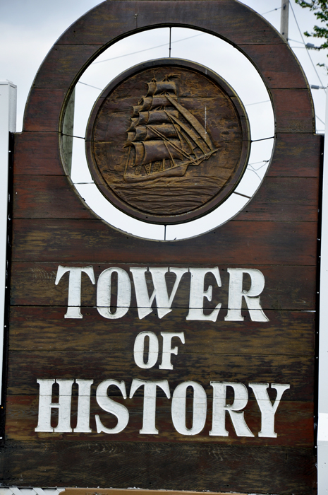 Tower of History sign