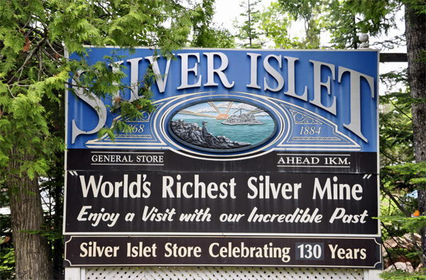 Silver Islet sign