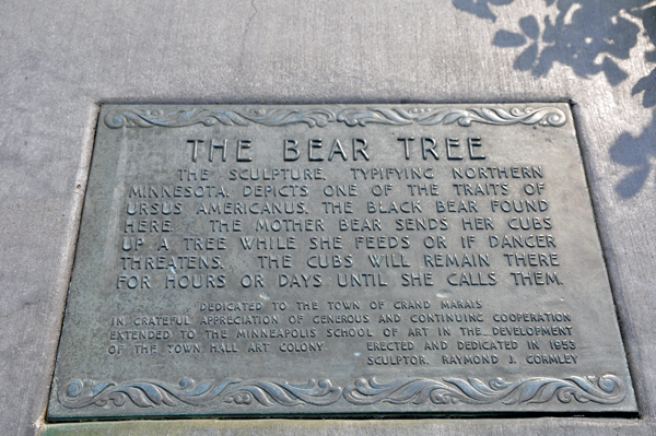 sign about the Bear Tree