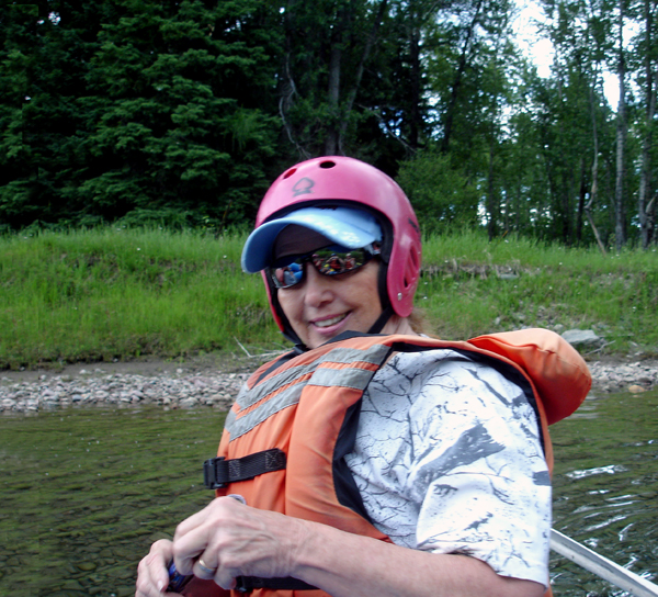 Karen Duquette ready to go white water rafting