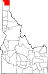 map of idaho showing location of Naples