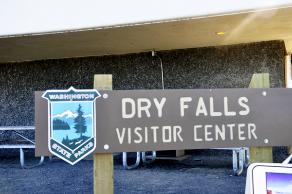 Dry Falls Visitor Center sign