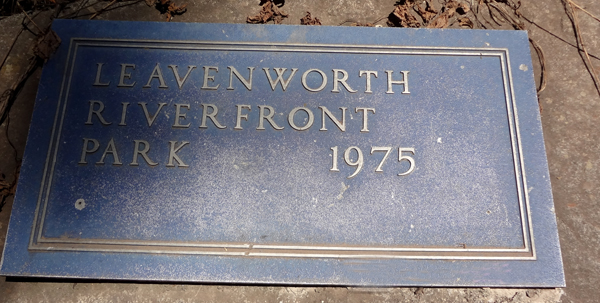 Leavenworth Riverfront park plaque