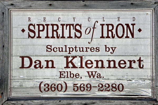 sign Recycled Spirts of Iron by Dan Klennert