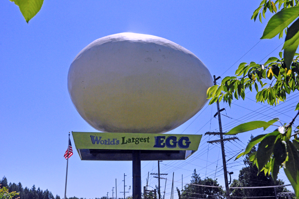 The World's Largest Egg in Winlock, Washington,