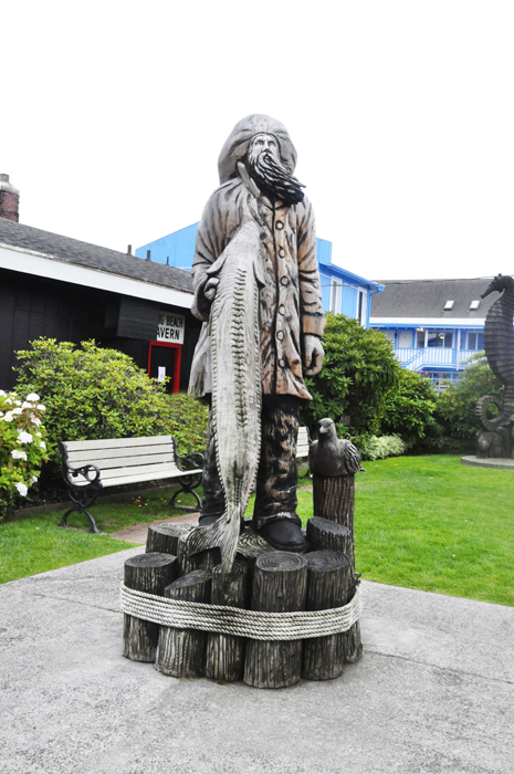 carvings around the town of Long Beach, Washington