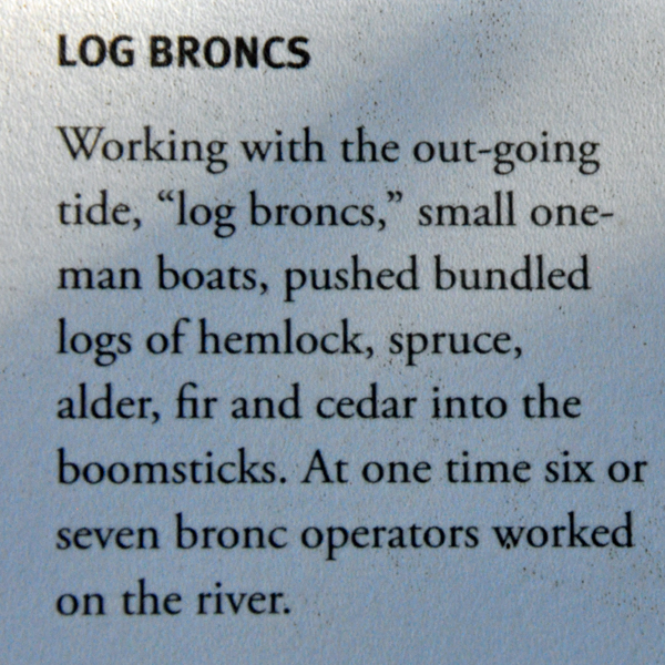 sign about Log Broncs