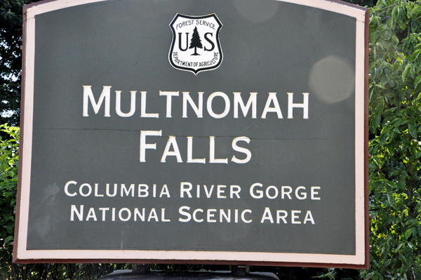 Multinomah Falls sign
