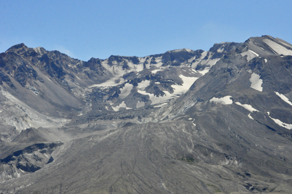 The crater and Lava Dome at Mount Saint Helen