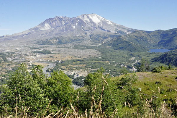 Mount St Helens as seen from from Castle Lake Viewpoint