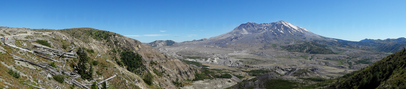 Panorama view of Mount St. Helens