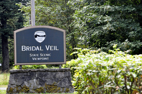 Bridal Veil State Scenic Viewpoint sign