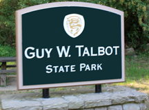 sign: Guy W Talbot State Park