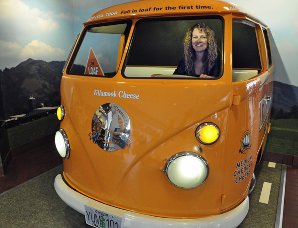 Ilse Blahak drives The Tillamook Cheese Van