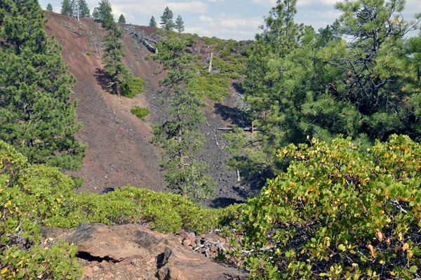 part of the cinder cone on Lava Butte