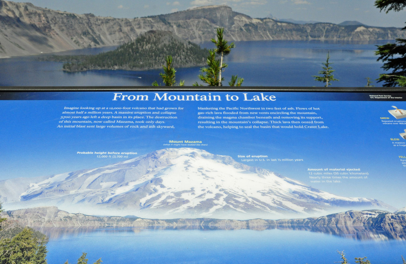 large photo showing transformation form Mountain to a Lake