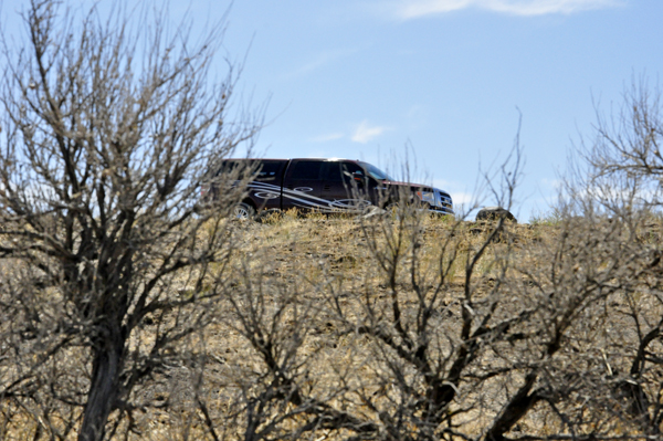 The toad of the Two RV Gypsies at Bruneau Canyon Overlook