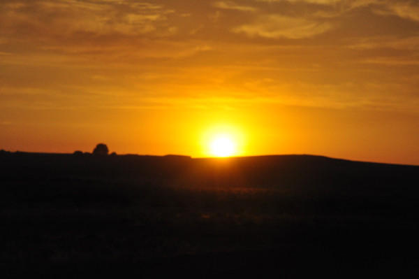 Sunrise at Bruneau Dunes State Park
