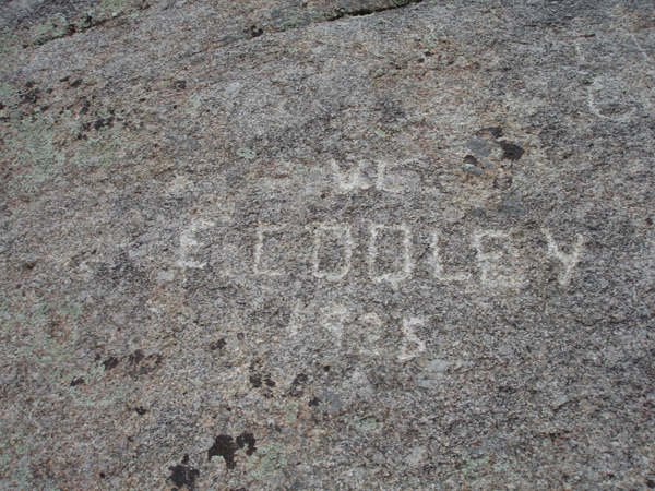 writings at Independence Rock