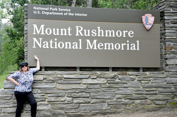 Karen Duquette at Mount Rushmore National Memorial