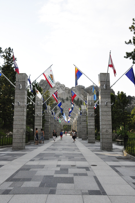 The Avenue of Flags at Mount Rushmore