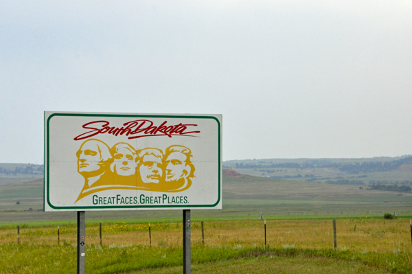 Welcome to South Dakota sign