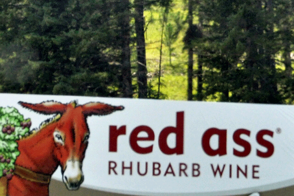 sign for Red Ass Wine
