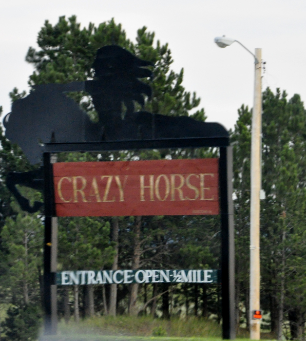 sign for Crazy Horse memorial
