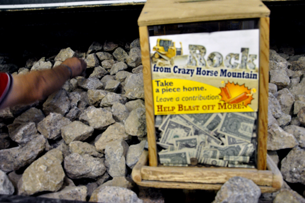 free rocks from Crazy Horse Mountain