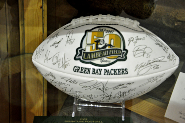 Autographed Green Bay Packers football