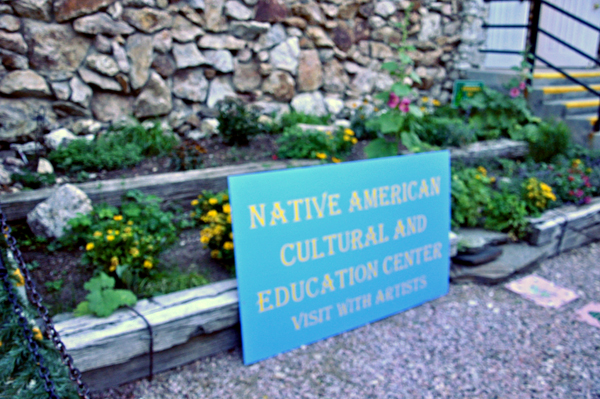 Native American exhbit sign
