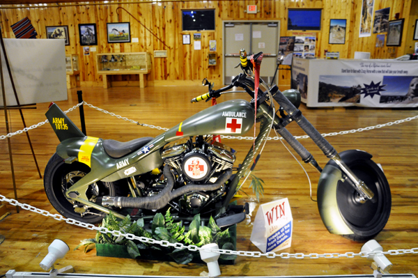 An Army motorcyle which could be won by someone