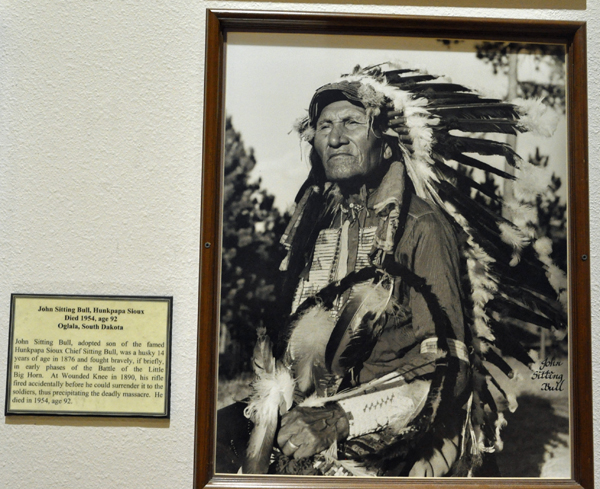 photo and sign about Sitting Bull