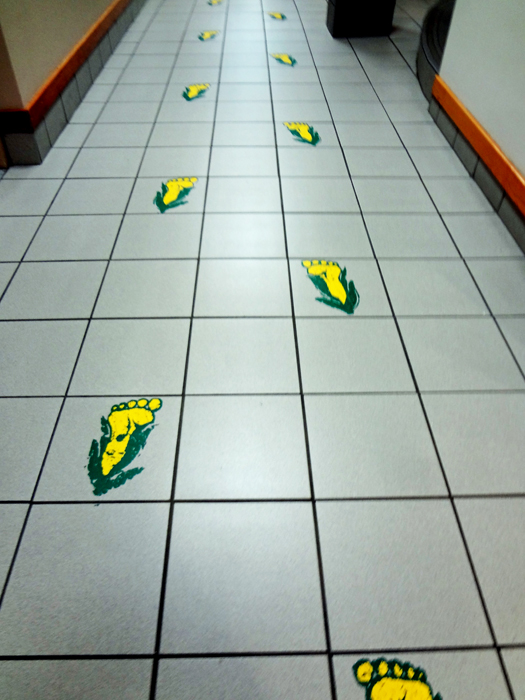 Corn footprints