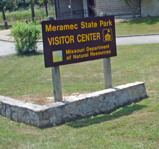 sign Meramec State Park