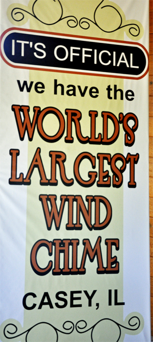 sign-the World's largest wind chime