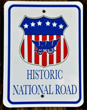 Historic National Road sign