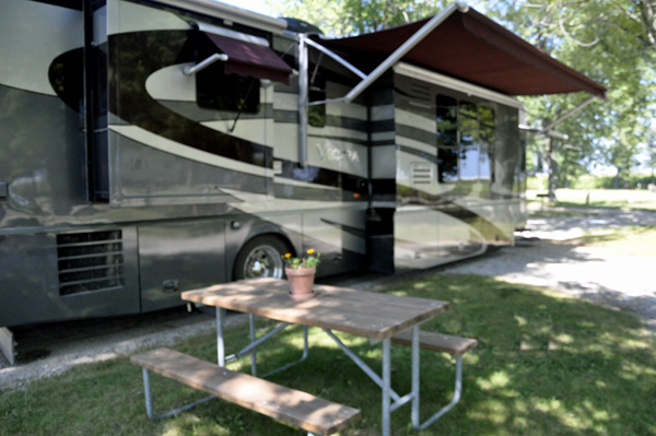 The RV of the two RV Gypsies at Casey KOA in IL