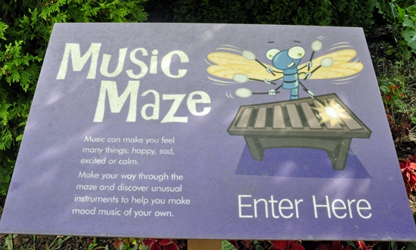 Music Maze sign