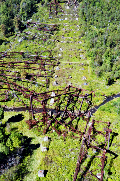 The ruins of the Kinzua Bridge