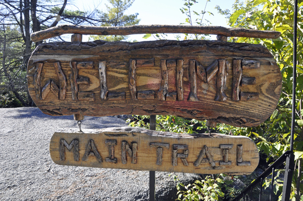 Main trail sign