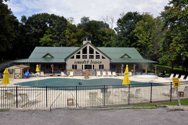 the Liberty Lodge and pool closed for the season