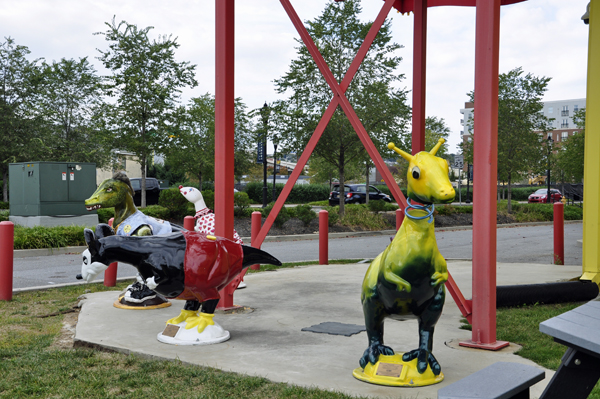 critters outside the Delaware Children's Museum