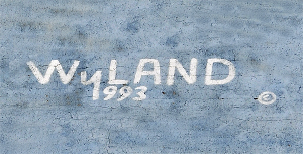 Wyland trademark on the building