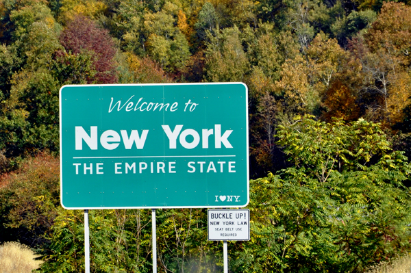 welcome to New York Sign